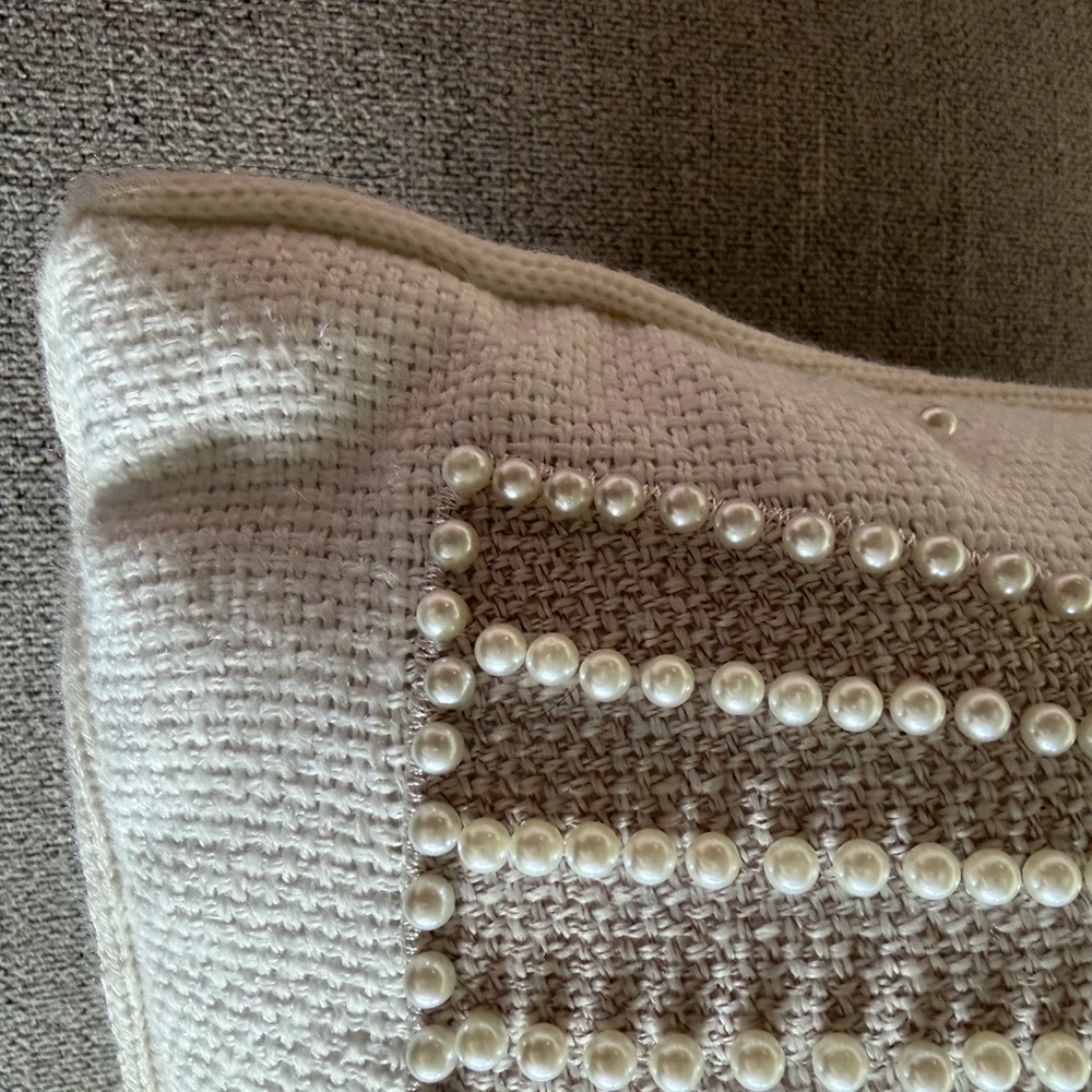 cupcakes & cashmere Cream and Tan Holiday Pillow - Picture 5 of 9